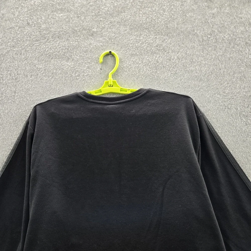 Adidas‎ Men Sweatshirt XL Black Fleece HM2607 Activewear Logo Long Sleeve